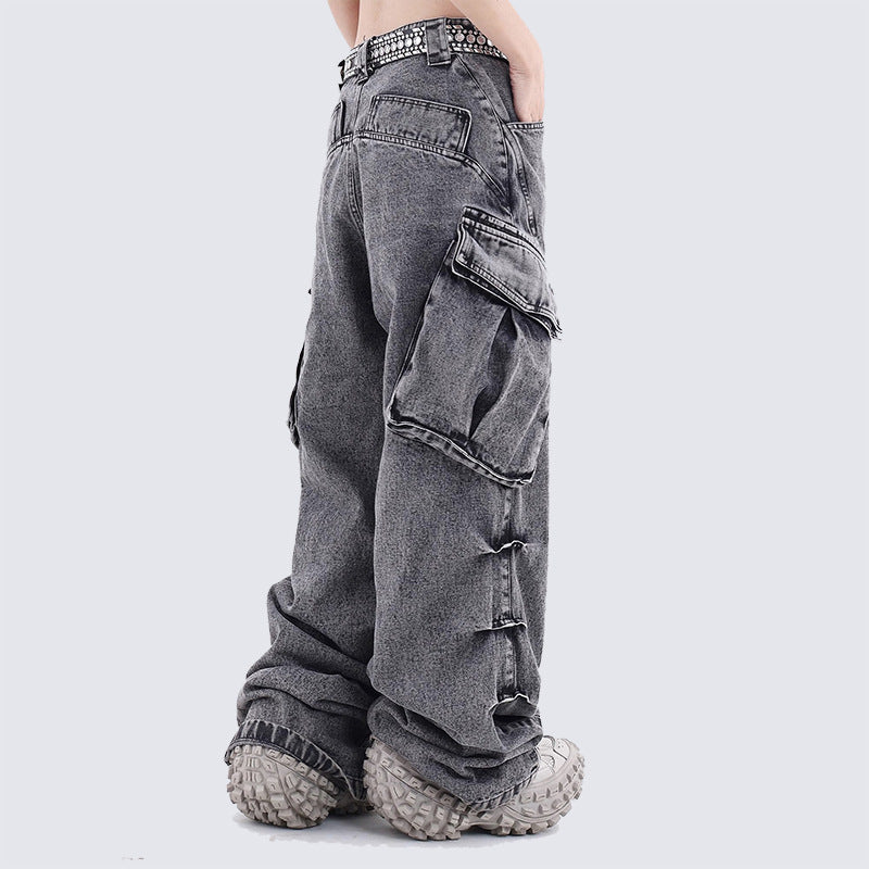 Baggy Washed Cargo Pants