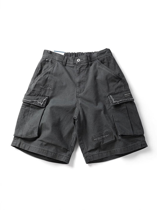 Urban Distressed Camo Shorts