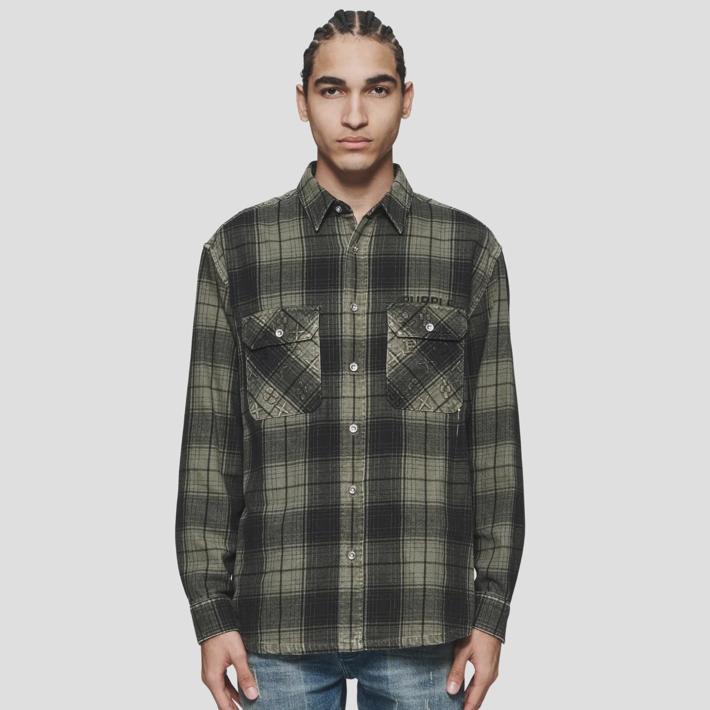 PURPLE Shirt Flannel Check