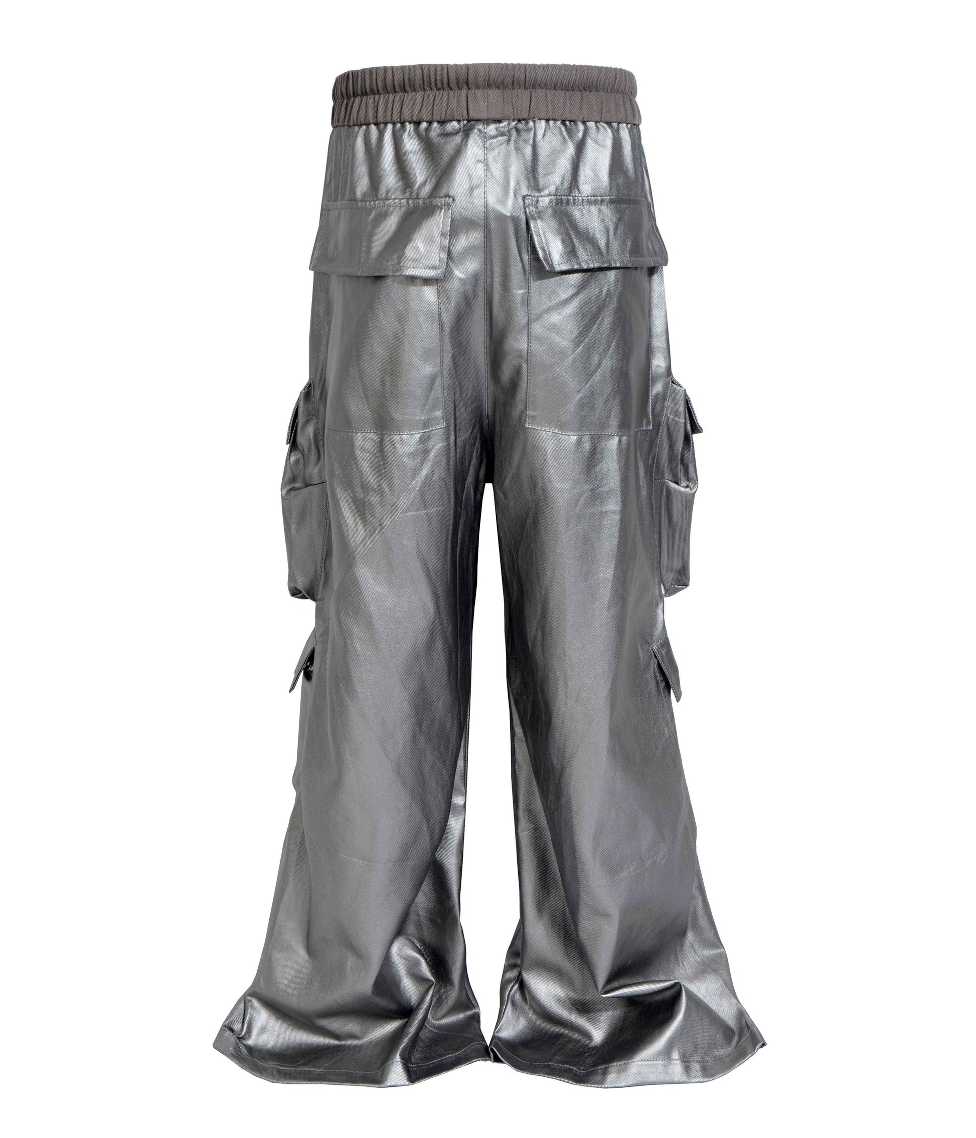METTALIC FLOW CARGO PANTS