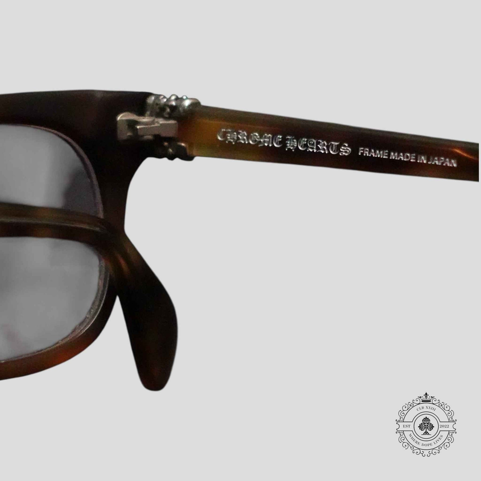 Chrome Hearts Instabutt Glasses in Tortoise Shell/Silver