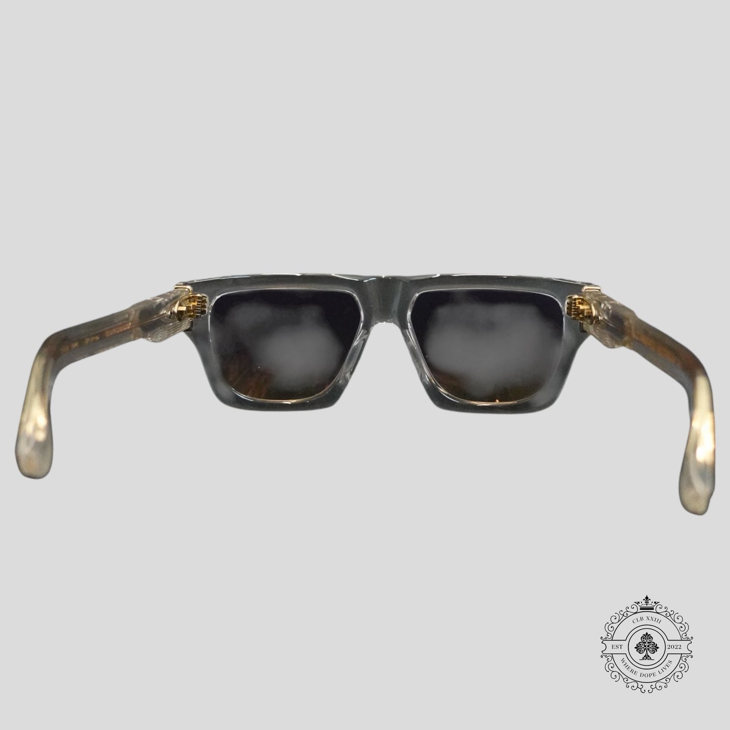 Chrome Hearts Charismadick Glasses in Clear/Gold
