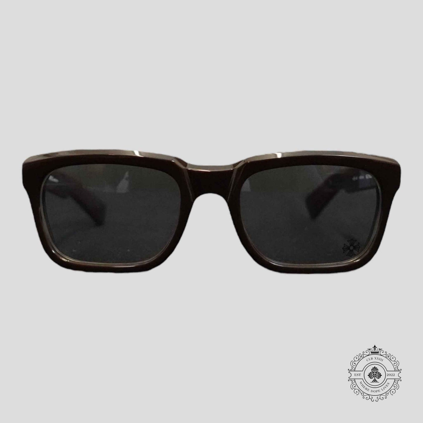 Chrome Hearts See You In Tea Sunglasses in Brown/Silver