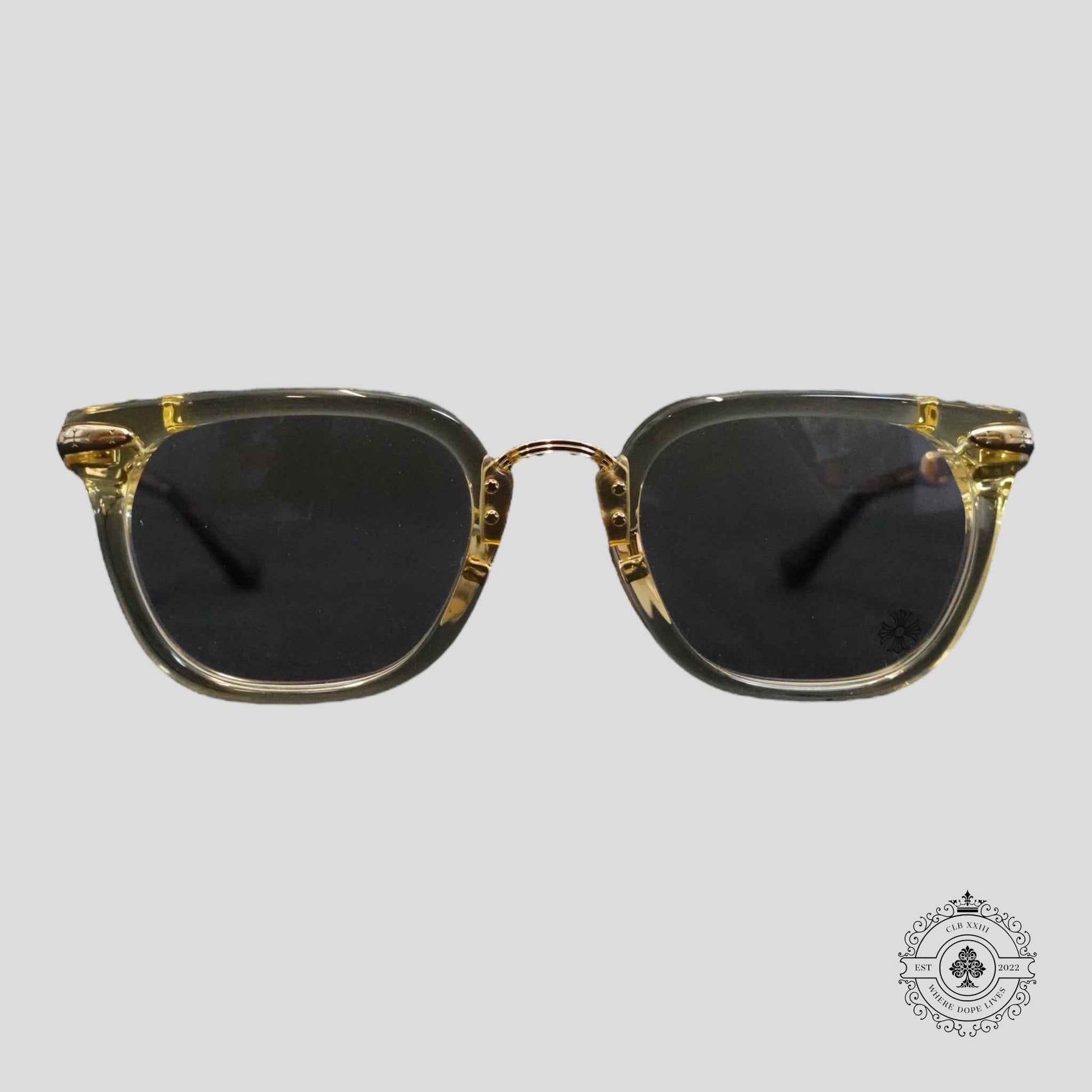 Chrome Hearts Titanasluvr Glasses in Tortoise Shell/Gold