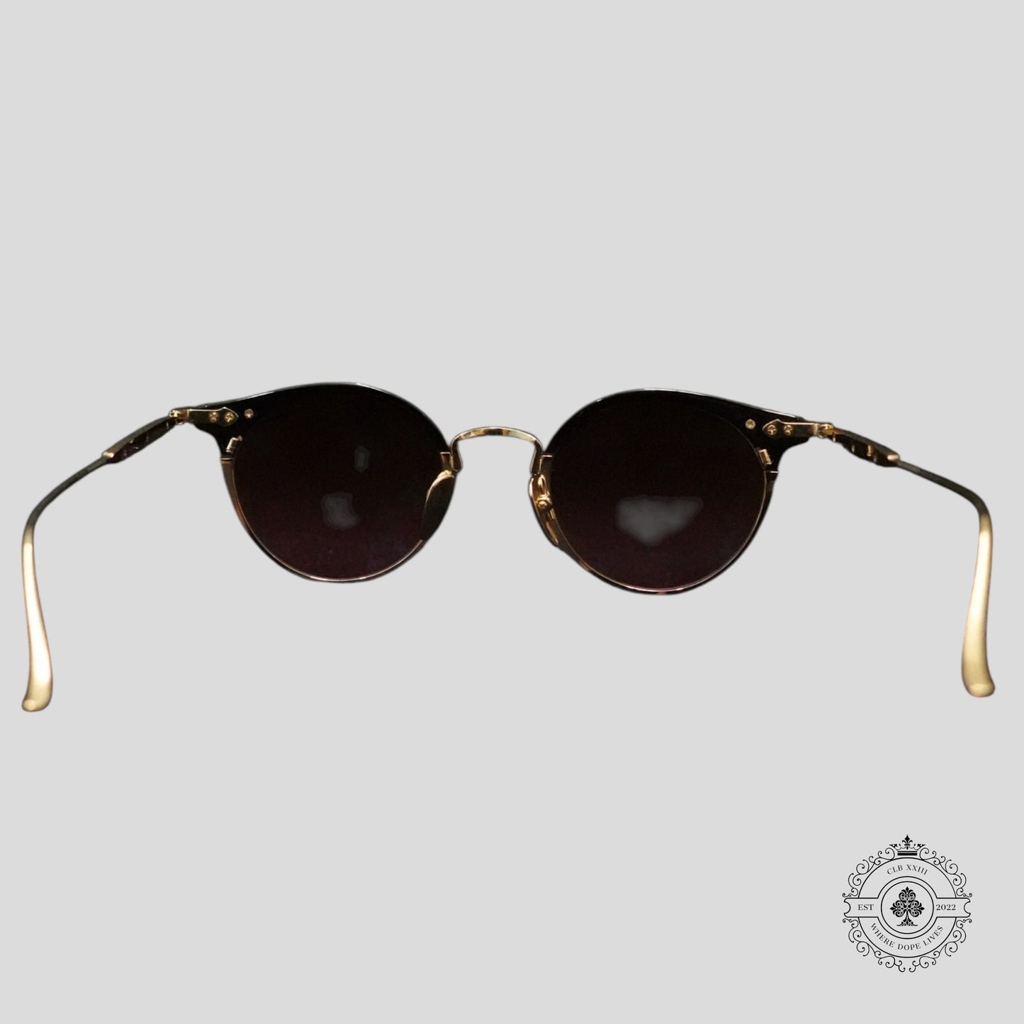Chrome Hearts Serendipitous Glasses in Black/Gold
