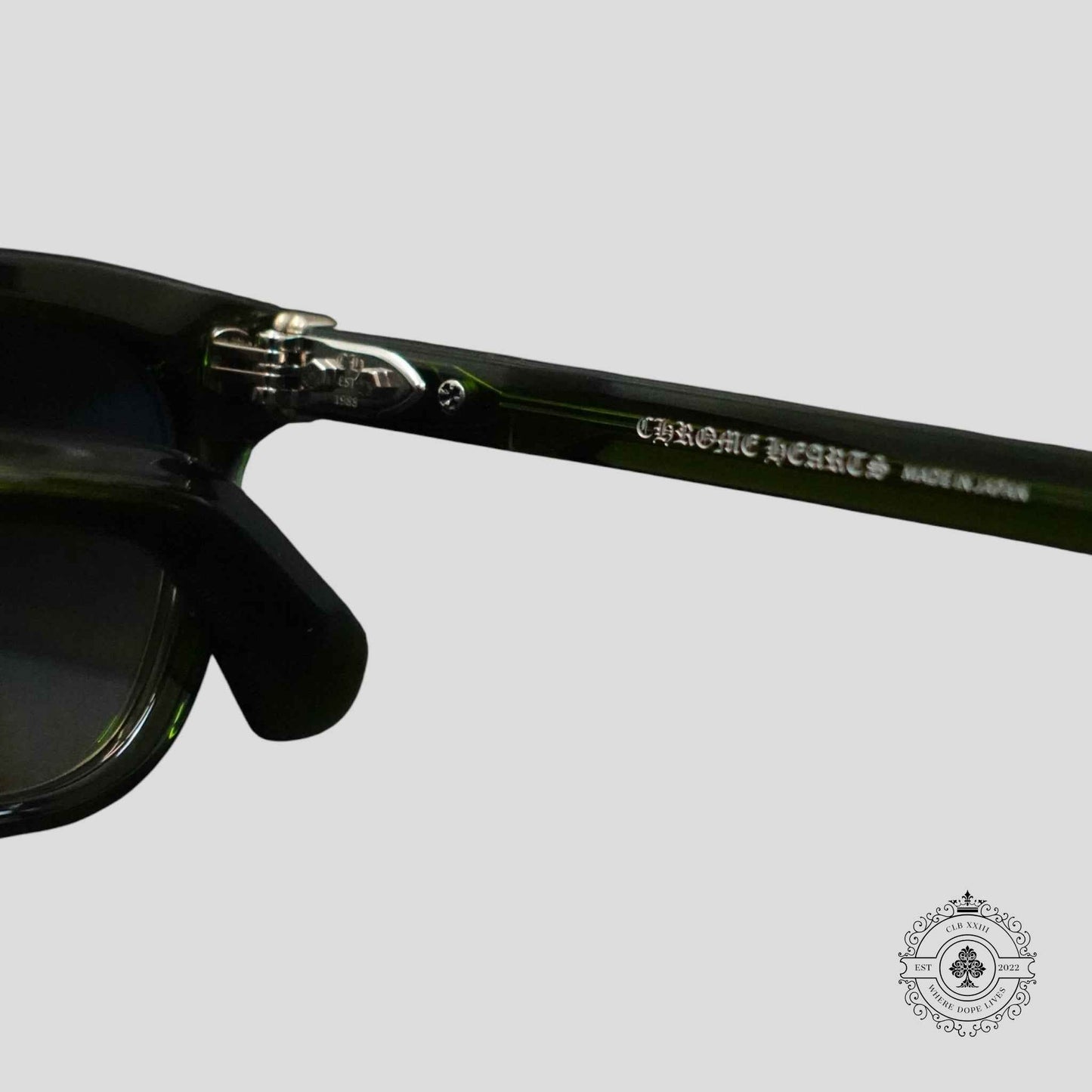 Chrome Hearts Smoke Show Sunglasses in Green/Silver