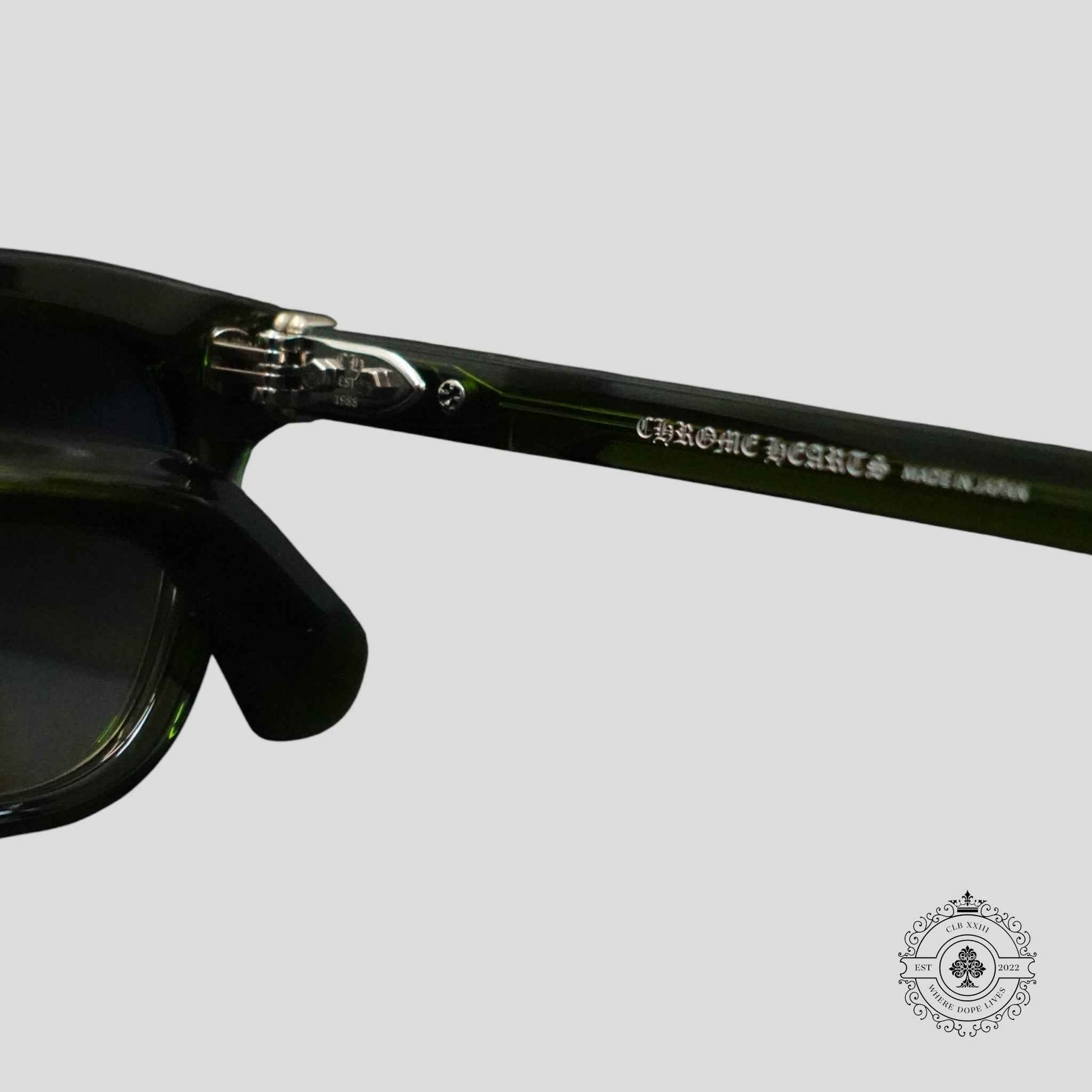 Chrome Hearts Smoke Show Sunglasses in Green/Silver