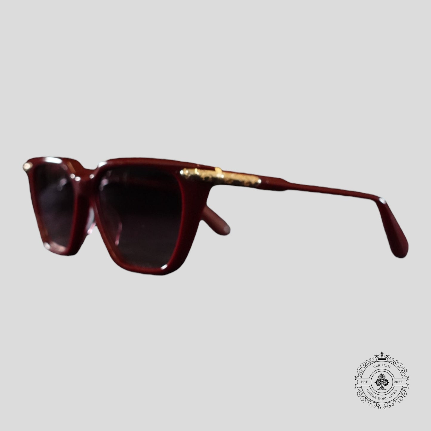 Chrome Hearts Stiffilis Glasses in Red/Gold