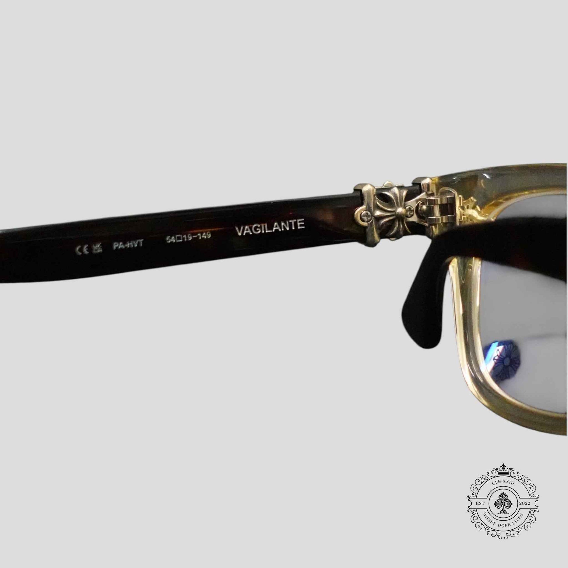 Chrome Hearts Vagilante Glasses in Tortoise Shell/Silver