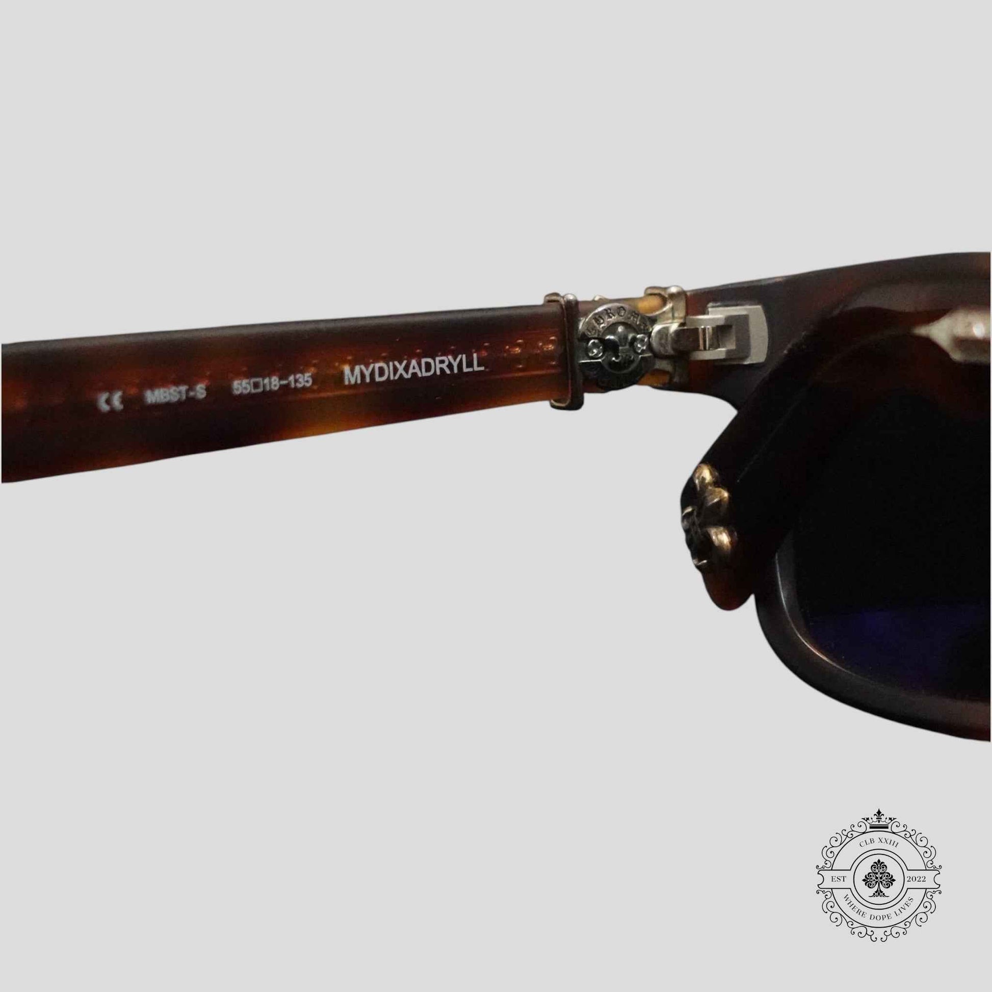 Chrome Hearts Mydixadryll Sunglasses in Matte Tortoise/Silver
