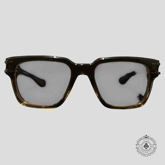 Chrome Hearts Bulge Glasses in Olive/Silver