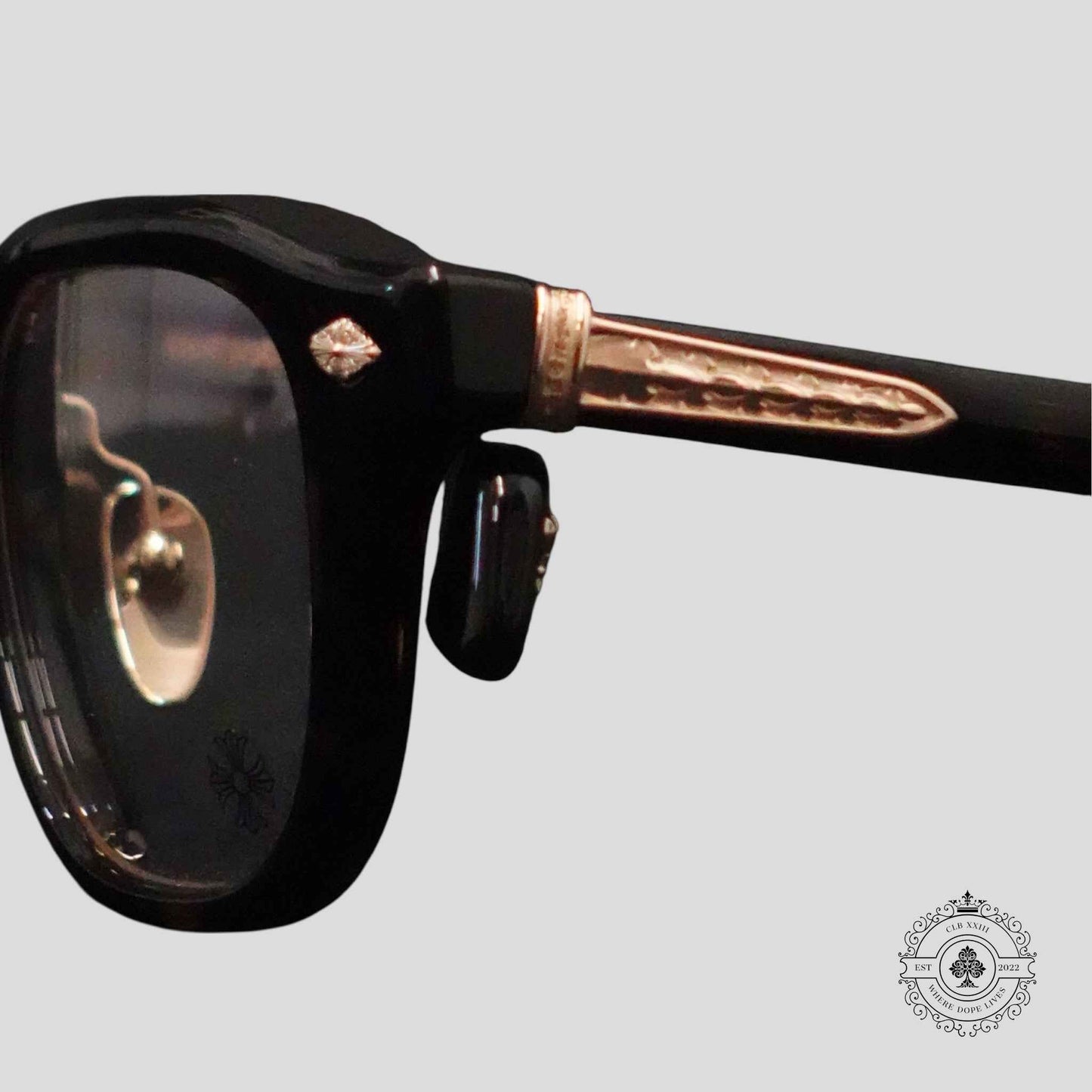 Chrome Hearts Chirp Chirp-A Sunglasses in Tortoise/Gold