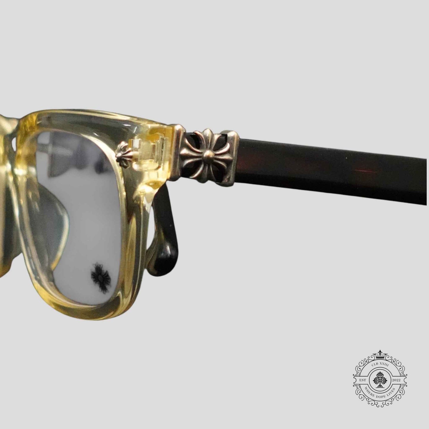 Chrome Hearts Vagilante Glasses in Tortoise Shell/Silver