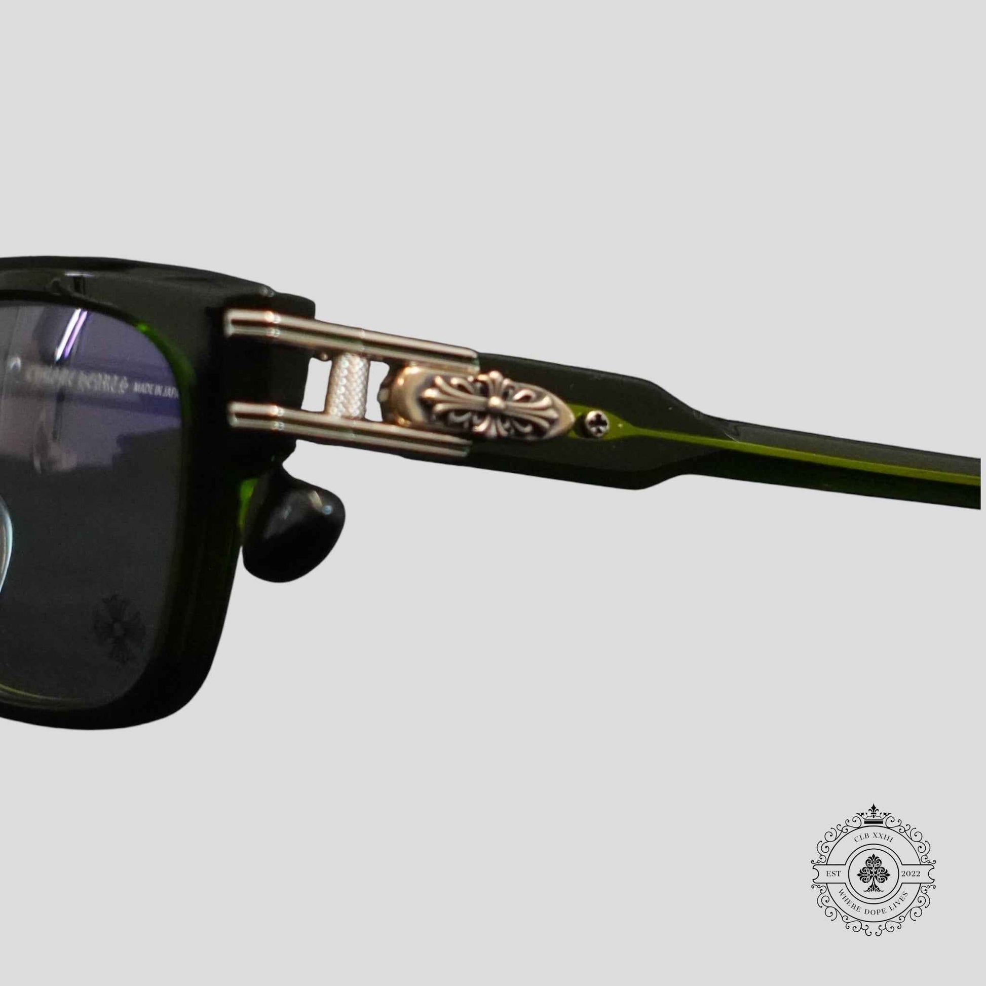 Chrome Hearts Bulge Glasses in Green/Silver
