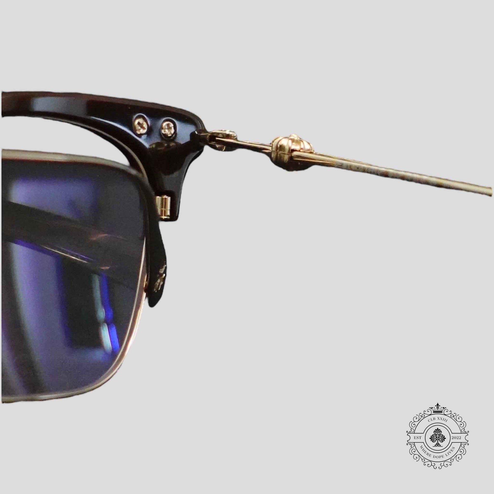 Chrome Hearts Sluntradiction Sunglasses in Brown/Gold