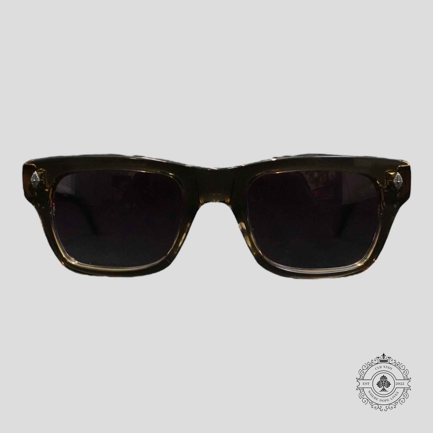 Chrome Hearts Crypdic Glasses in Grey/Silver