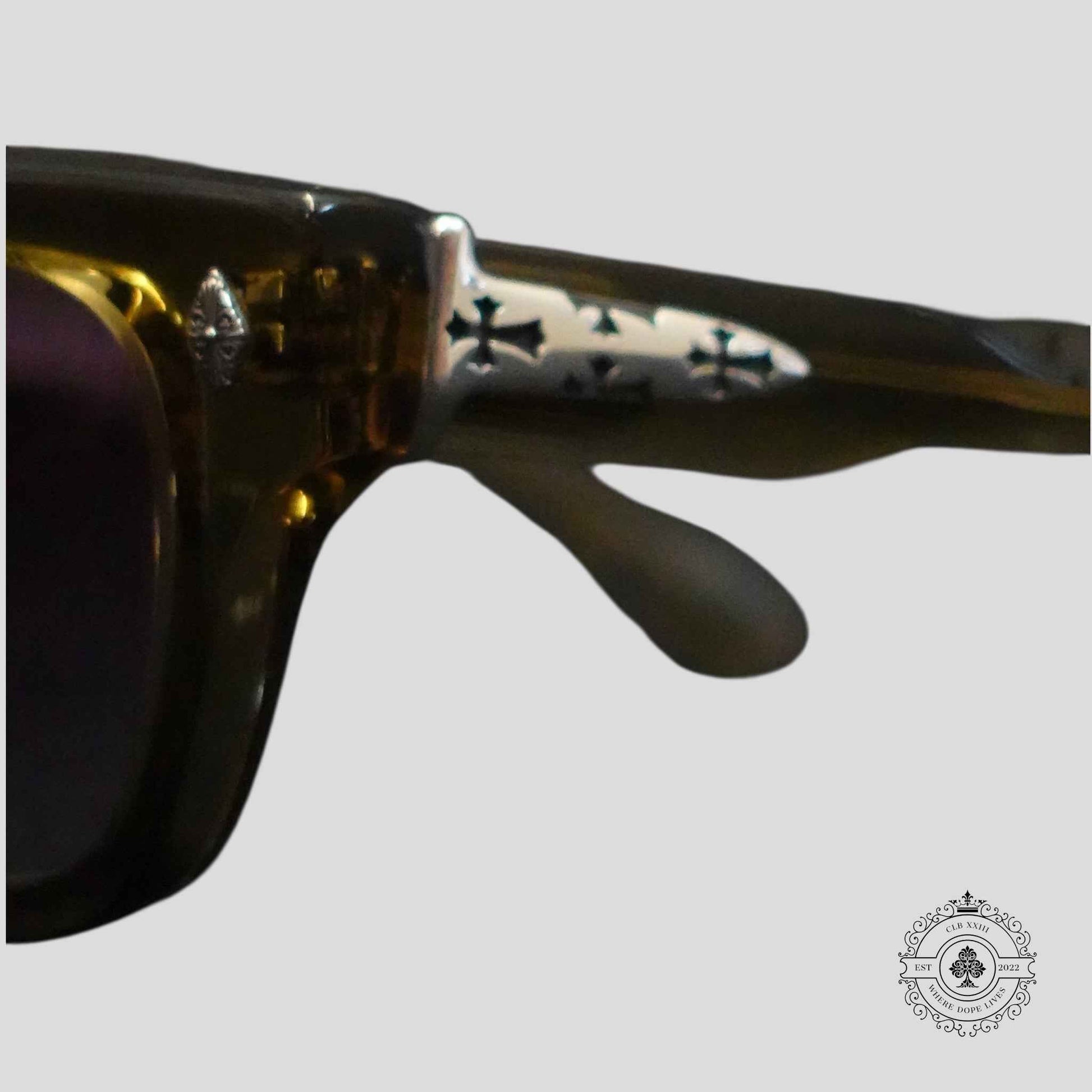Chrome Hearts Crypdic Glasses in Grey/Silver