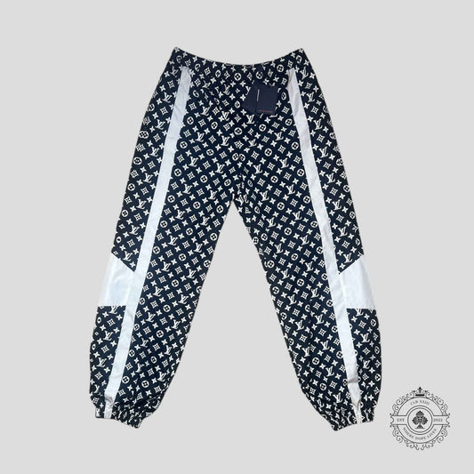 Louis Vuitton Monogram Printed Technical Trackpants in Black/White