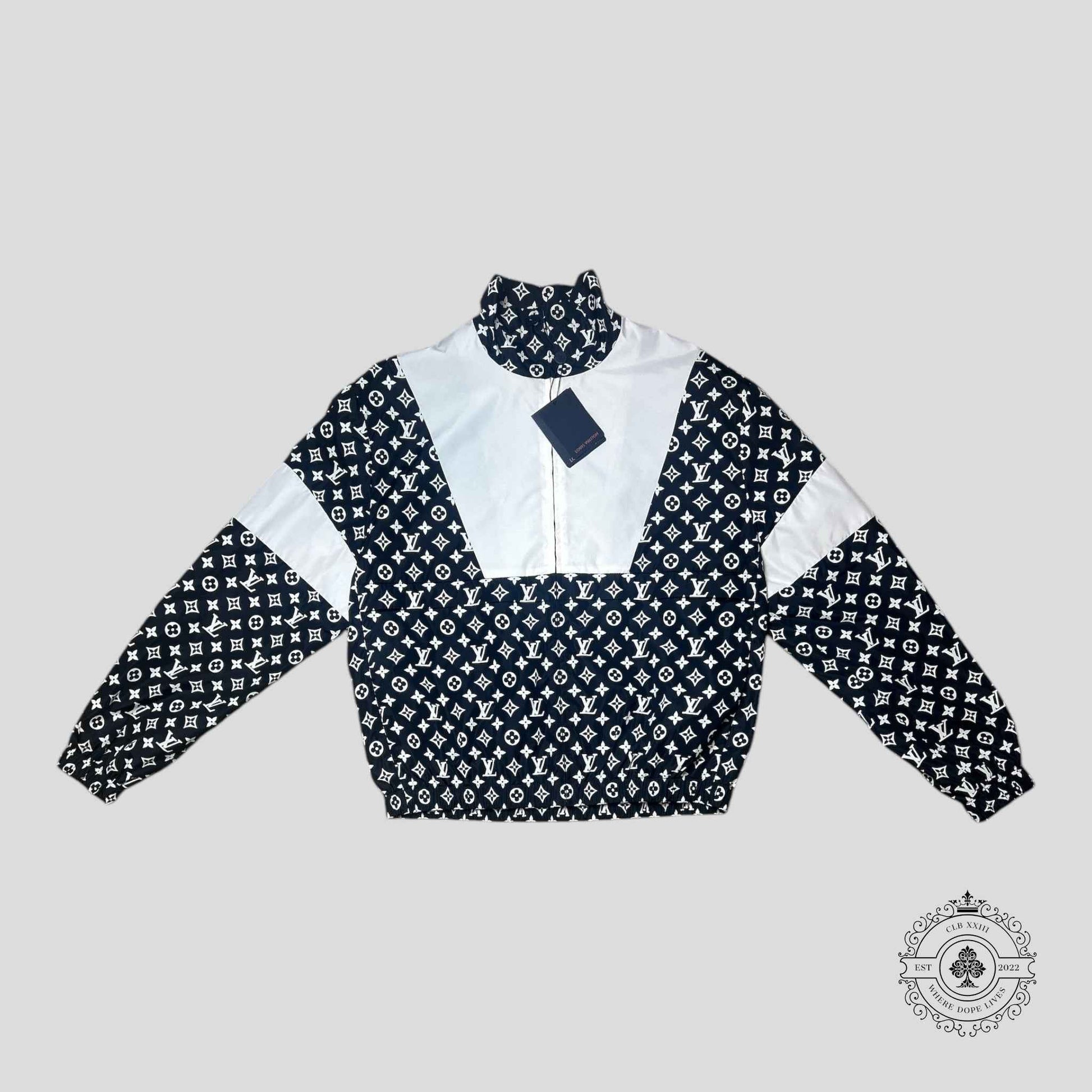 Louis Vuitton Monogram Printed Technical Tracksuit in Black/White