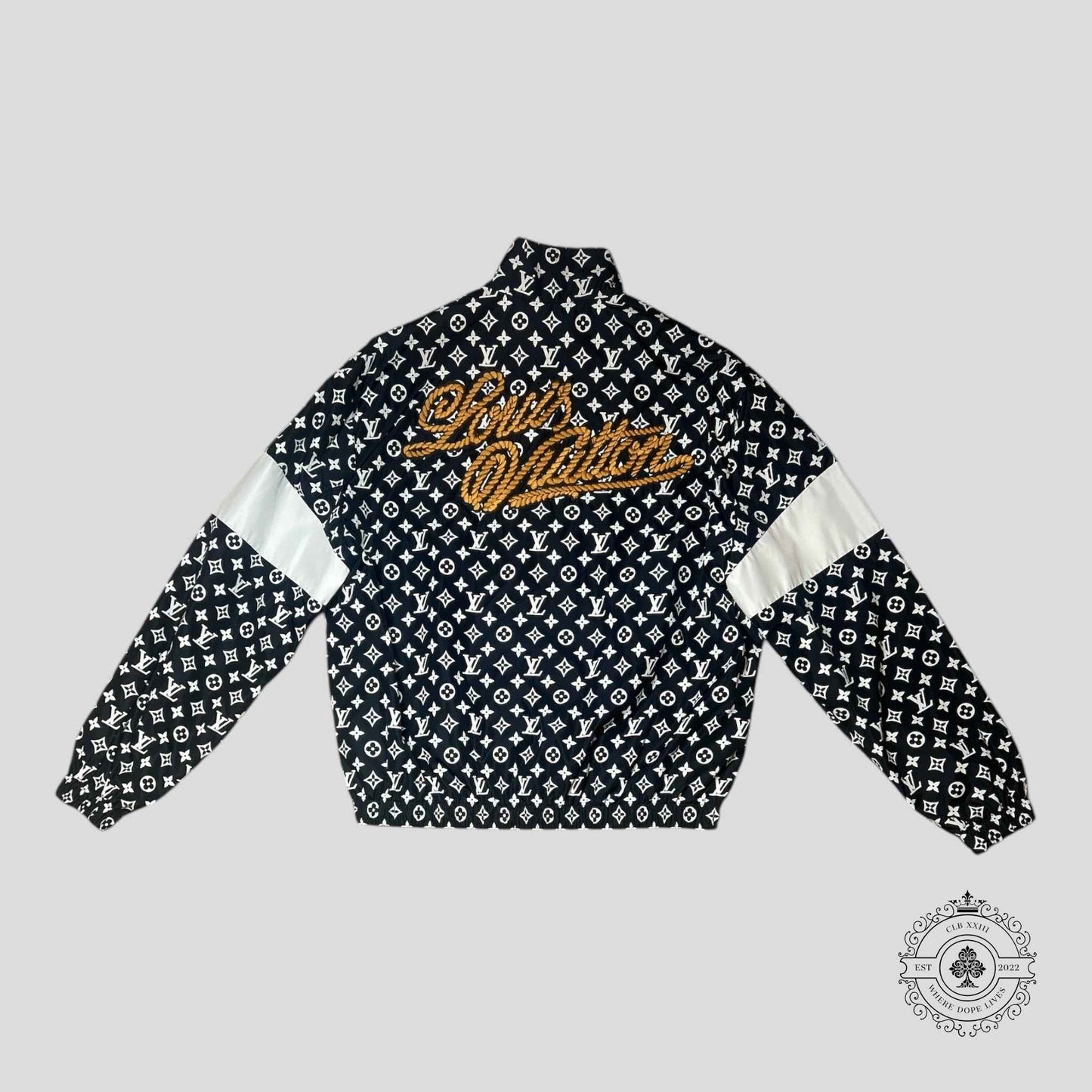 Louis Vuitton Monogram Printed Technical Tracksuit in Black/White