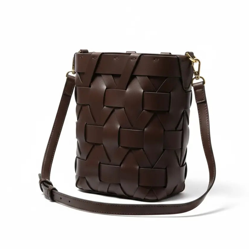 THE ZENOBIA WOVEN BUCKET BAG (FINAL SALE)