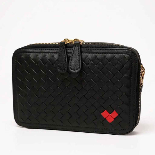 THE ROSETTA WOVEN HEART CROSSBODY(FINAL SALE)