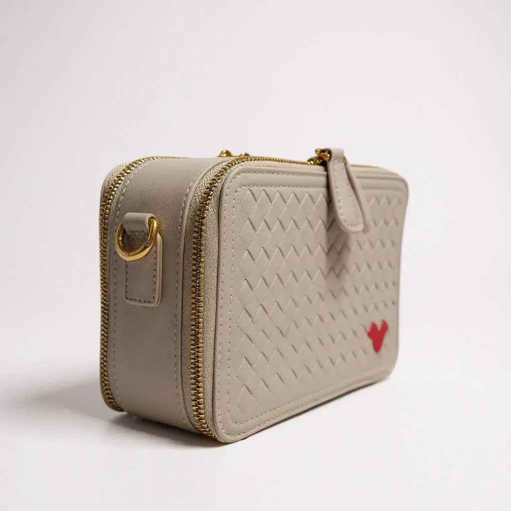 THE ROSETTA WOVEN HEART CROSSBODY(FINAL SALE)