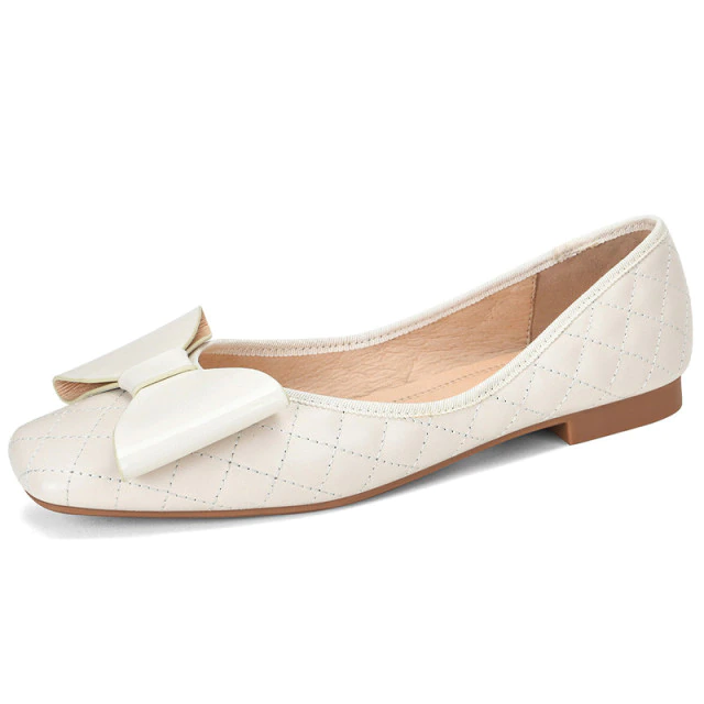 Pricilla  Women's Comfortable Flat Leather Shoes - Luxuryurbanwear