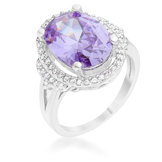 Melanie 5.95ct Amethyst CZ Cocktail Ring