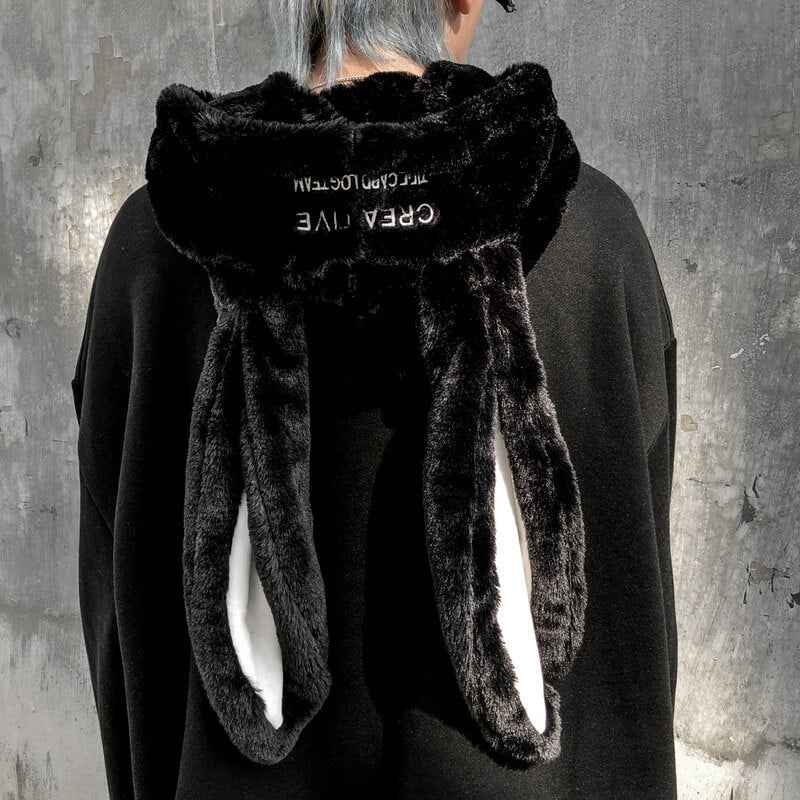 Rabbit Ears Hoodie Oversized streetwear Hoodies