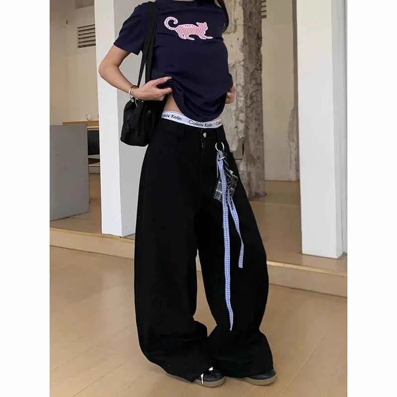 Elevated Y2K Embroidered Retro Denim Boyfriend Jeans