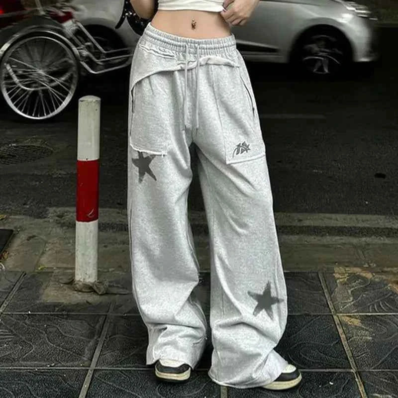 American Star Printed Casual Wide Sweatpants