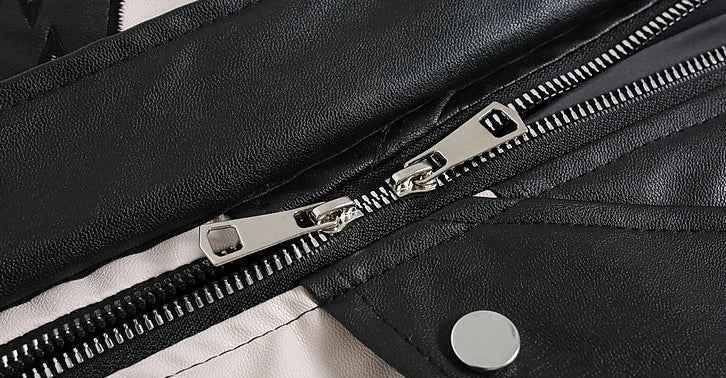 Trendy Streetwear Handsome Motorcycle PU Leather Jacket