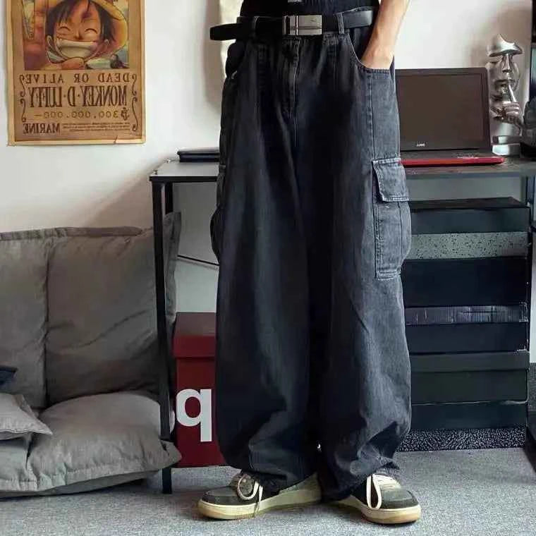 Perfect Fit Retro Loose Wide Leg Baggy Jeans