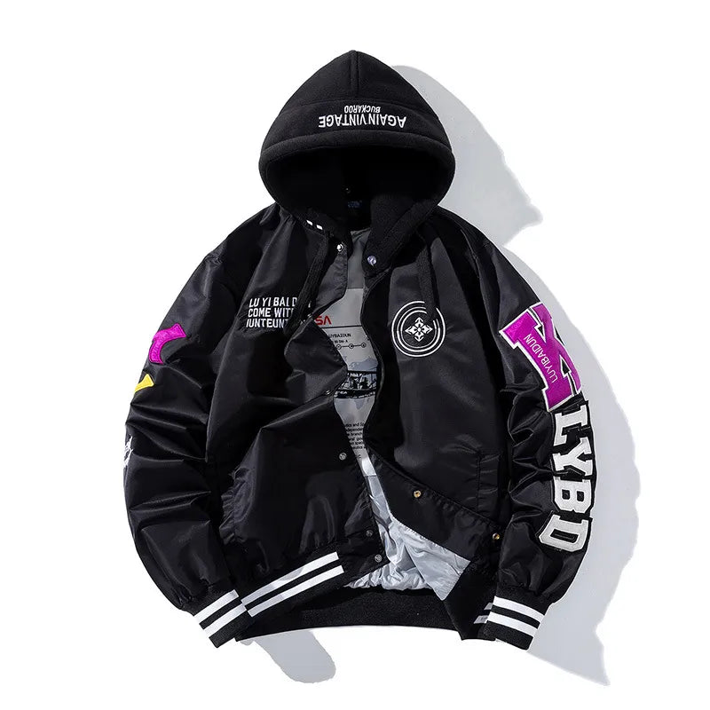 K.LYBD Stripe Hooded Jacket
