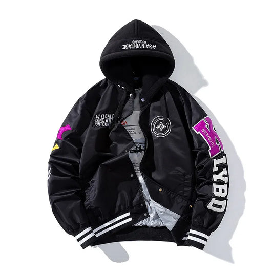 K.LYBD Stripe Hooded Jacket