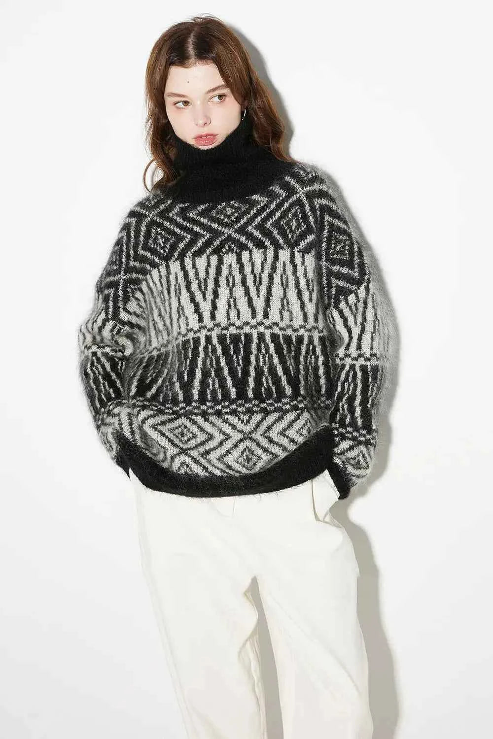 Cozy Vintage Mohair Turtleneck Sweater