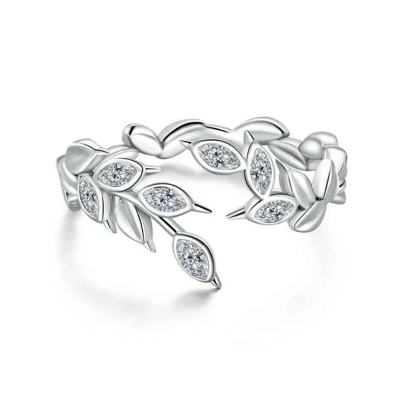 Women Shining Wheat Ears Statement Ring