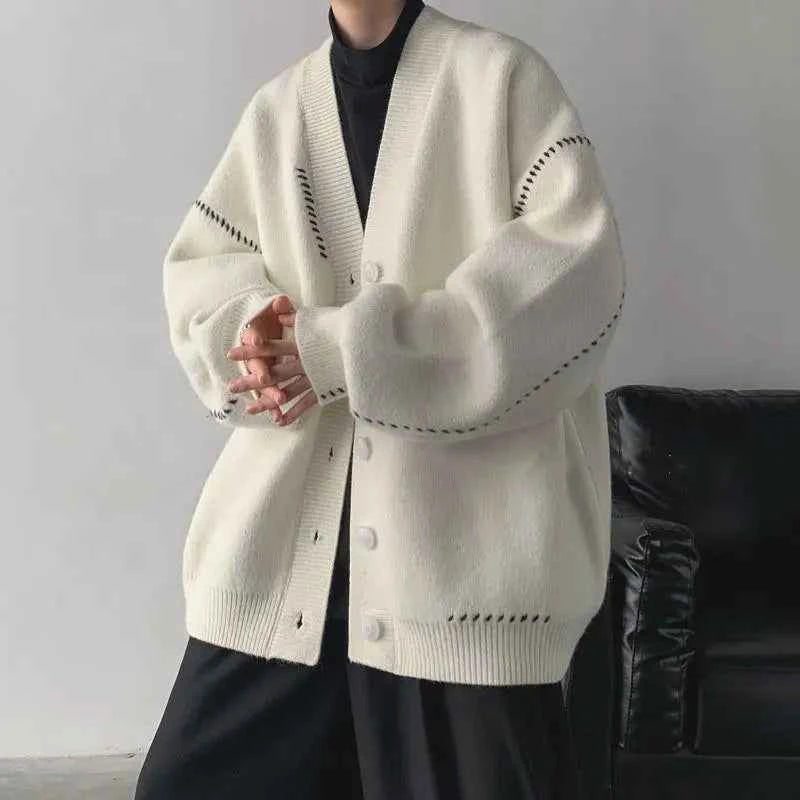 Chic Korean Style Spliced Cardigan