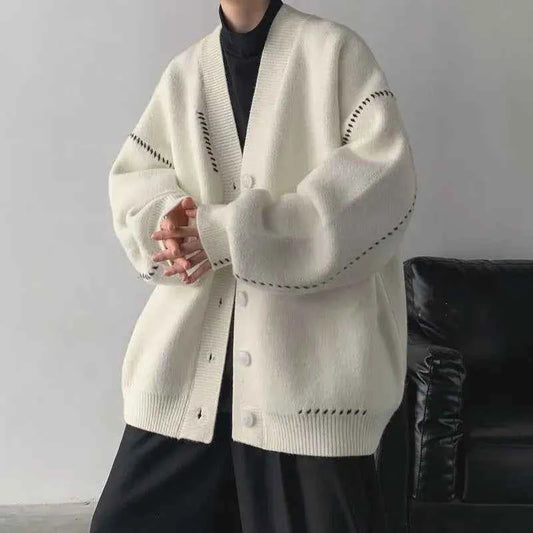 Chic Korean Style Spliced Cardigan