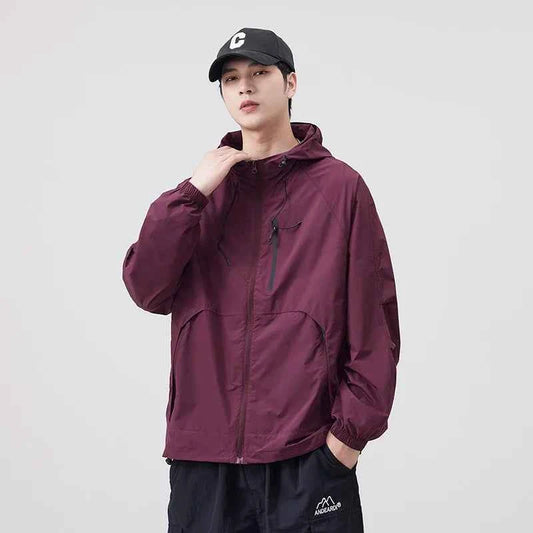 Breathable Waterproof Sunscreen Hooded Jacket