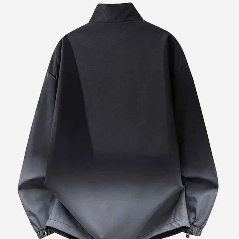 Trendy Gradient Design Winbreaker Jacket