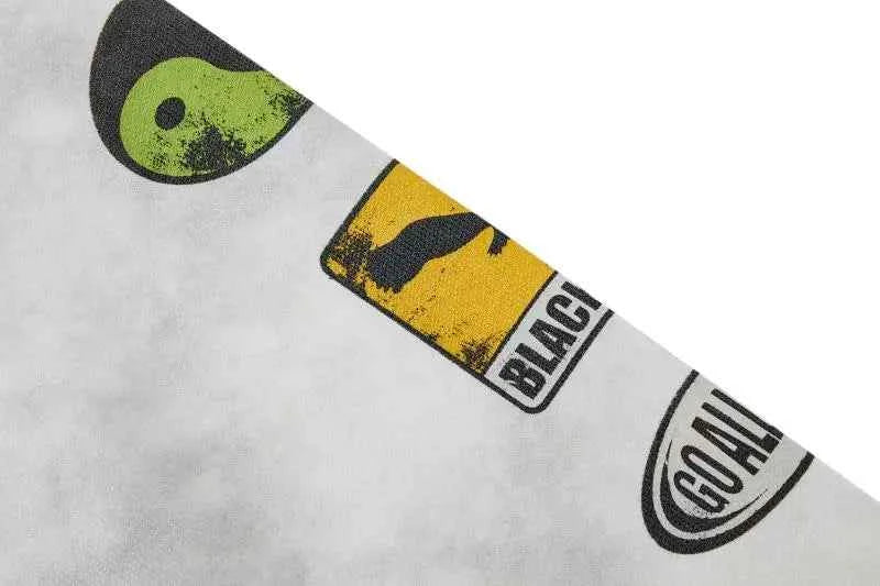 Streetwear American Retro Print Racing Sweatshirt