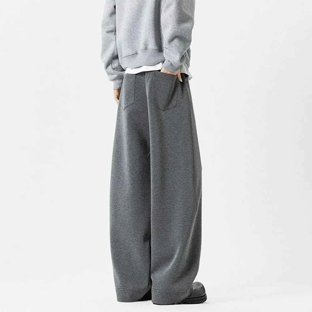 Youthful Wrinkled Campus Straight Leg Sweatpants