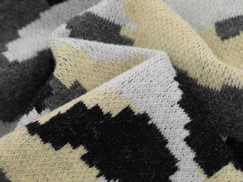 Winter Streetwear Camouflage Knitwear Cardigan
