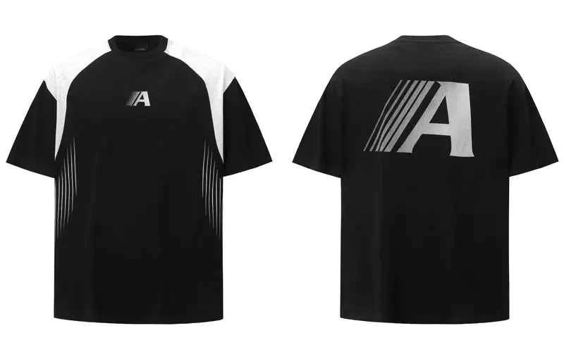 Essential Retro Graphic Printed Racing Sports T-Shirt