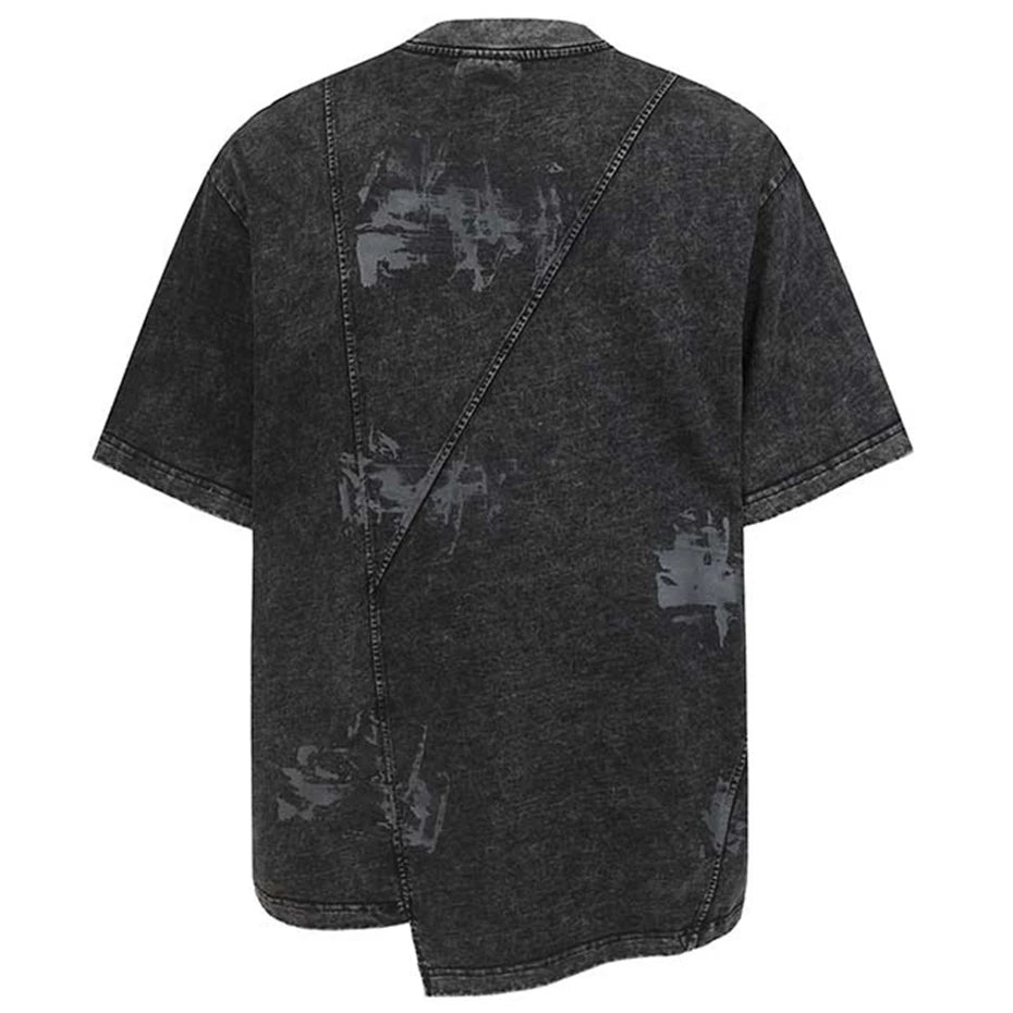 Irregular Patchwork Streetwear Oversized T-shirts