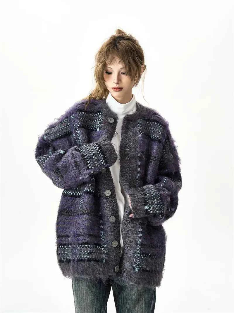 Cozy Slimming Round Neck Knit Cardigan