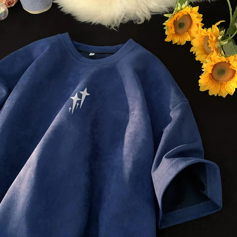 Knobby Star Graphic Crew Neck T-Shirt