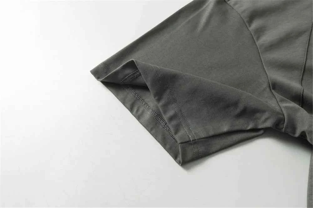 Lightweight Patchwork Grunge Urban Cotton T-Shirt